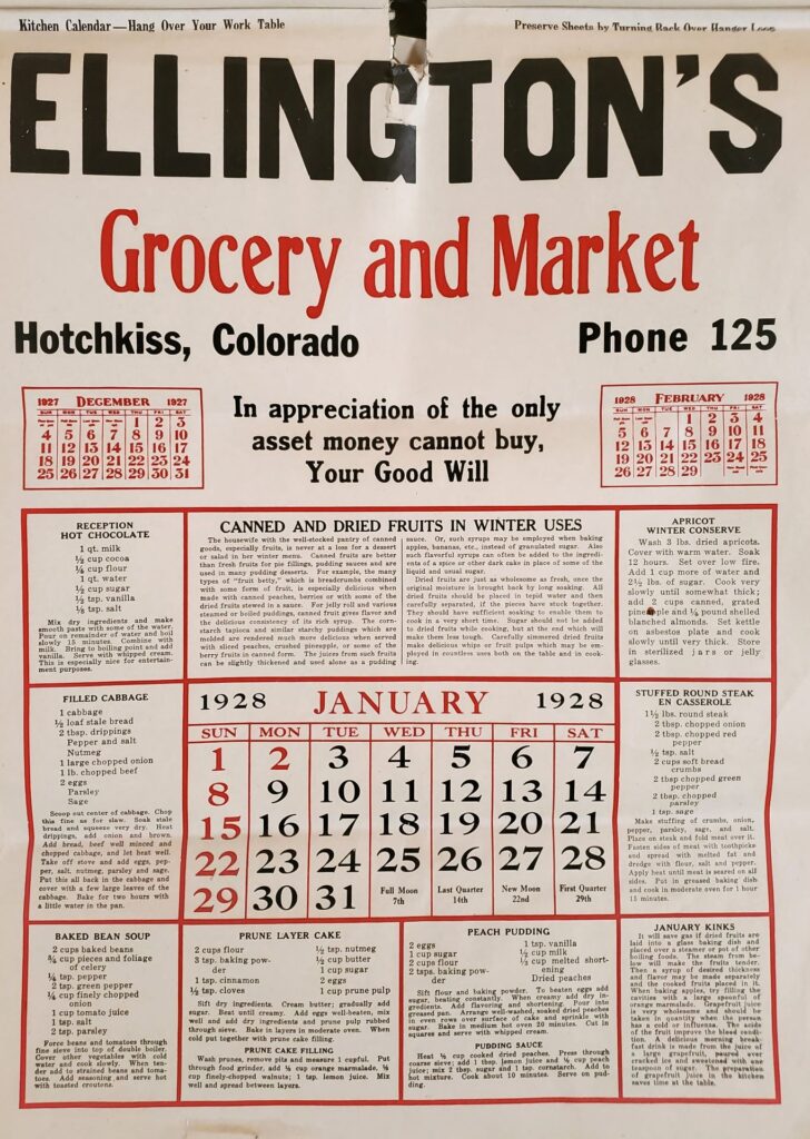 Cabin Grocery Ad